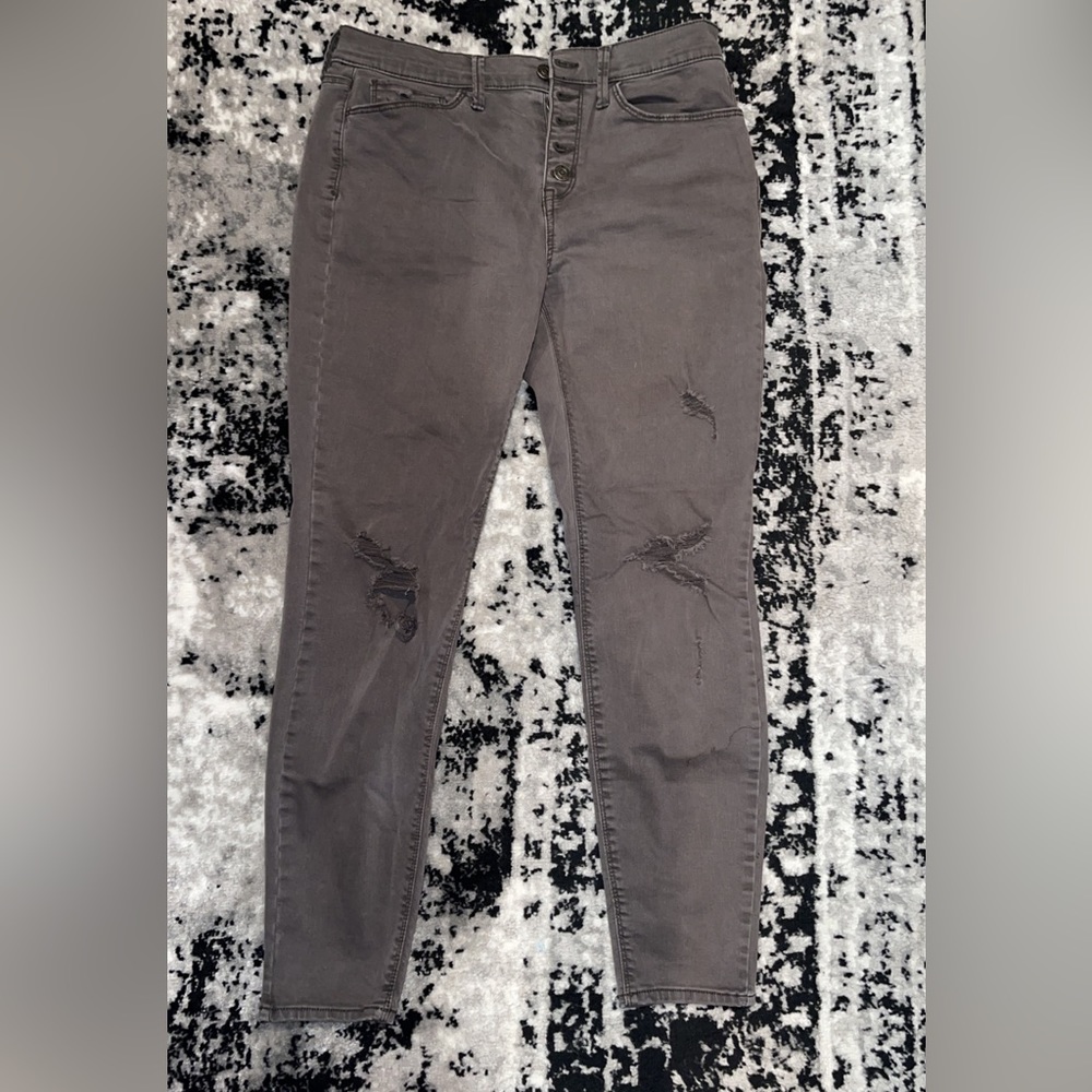 Size 11 jeans. Greenish/gray color